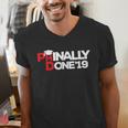 Phinally Done Graduation 2019 Phd Shirt Men's V-Neck T-Shirt