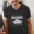 PhinisheD PhD Graduation Doctor Of Philosophy Men's V-Neck T-Shirt