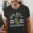 Pickle Pun Big Dill Grandpa Dad Joke Grandfather Humor Men's V-Neck T-Shirt Pickle Pun Big Dill Grandpa Dad Joke Grandfather Humor Men's V-Neck T-Shirt