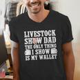 Pig Show Dad Pig Show Father Men's V-Neck T-Shirt Pig Show Dad Pig Show Father Men's V-Neck T-Shirt