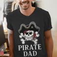 Pirate Father Pirate Dad Halloween Men's V-Neck T-Shirt