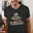 Plant Coffee Lover Plantrovert Gardening Introvert Men's V-Neck T-Shirt
