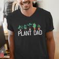 Plant Dad Potted Plant Lover Gardening Plant Guy Men's V-Neck T-Shirt