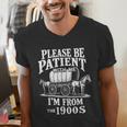 Playful Pace Humor Please Be Patient I'm From The 1900s Men's V-Neck T-Shirt