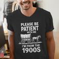 Playful Slow Pace Please Be Patient I'm From The 1900s Men's V-Neck T-Shirt