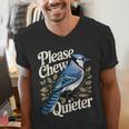 Please Chew Quieter Introvert Christmas Bird Watcher Men's V-Neck T-Shirt Please Chew Quieter Introvert Christmas Bird Watcher Men's V-Neck T-Shirt