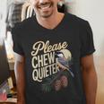 Please Chew Quieter Introverts Casual Everyday Men's V-Neck T-Shirt Please Chew Quieter Introverts Casual Everyday Men's V-Neck T-Shirt