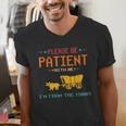 Please Be Patient With Me I'm From The 1900s 2024 Mom Dad Men's V-Neck T-Shirt Please Be Patient With Me I'm From The 1900s 2024 Mom Dad Men's V-Neck T-Shirt