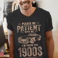 Please Be Patient With Me I'm From The 1900s Car Vintage Men's V-Neck T-Shirt