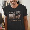 PLEASE BE PATIENT WITH ME I'M FROM THE 1900s Clever Men's V-Neck T-Shirt PLEASE BE PATIENT WITH ME I'M FROM THE 1900s Clever Men's V-Neck T-Shirt