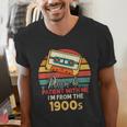 Please Be Patient With Me I'm From The 1900s Cool Dad Men's V-Neck T-Shirt