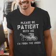 Please Be Patient With Me I'm From The 1900s Dad Vintage Men's V-Neck T-Shirt