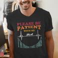 Please Be Patient With Me I'm From The 1900s Heart Beat Men's V-Neck T-Shirt Please Be Patient With Me I'm From The 1900s Heart Beat Men's V-Neck T-Shirt