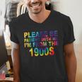 Please Be Be Patient With Me I'm From The 1900s Hippie Men's V-Neck T-Shirt