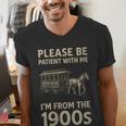 Please Be Patient With Me I'm From The 1900s Horse Carriage Men's V-Neck T-Shirt Please Be Patient With Me I'm From The 1900s Horse Carriage Men's V-Neck T-Shirt
