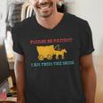 Please Be Patient I'm From The 1900s Millennial Humor Retro Men's V-Neck T-Shirt Please Be Patient I'm From The 1900s Millennial Humor Retro Men's V-Neck T-Shirt