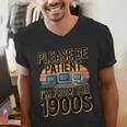 Please Be Patient I'm From The 1900s Retro Computer Men's V-Neck T-Shirt