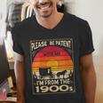 Please Be Patient I'm From The 1900s Sunset Vintage Wagon Men's V-Neck T-Shirt Please Be Patient I'm From The 1900s Sunset Vintage Wagon Men's V-Neck T-Shirt