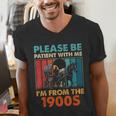 Please Be Patient With Me I'm From The 1900s Vintage Dad Men's V-Neck T-Shirt