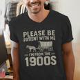 Please Be Patient I'm From The 1900s Vintage Over The Hill Men's V-Neck T-Shirt Please Be Patient I'm From The 1900s Vintage Over The Hill Men's V-Neck T-Shirt