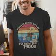 Please Be Patient With Me I'm From The 1900s Vintage Sarcasm Men's V-Neck T-Shirt