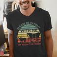 Please Be Patient With Me I'm From The 1900s Vintage Sunset Men's V-Neck T-Shirt Please Be Patient With Me I'm From The 1900s Vintage Sunset Men's V-Neck T-Shirt