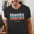 Polite Introvert Thanks But No Thanks Retro Graphic Men's V-Neck T-Shirt