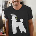 Poodle Graduation Dog Graduate Men's V-Neck T-Shirt