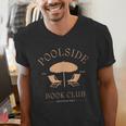 Poolside Book Club Summer Reading Book Lover Swimming Shirt For Men Women Men's V-Neck T-Shirt