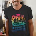 Pre-K Prek3 Prek4 Graduate Quarantine Preschool Graduation Men's V-Neck T-Shirt