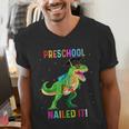 Preschool Graduation Class Of 2022 Graduate Dinosaur Kids Men's V-Neck T-Shirt