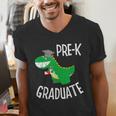 Preschool Graduation Preschooler Dinosaur Pre-K Dino Kids Men's V-Neck T-Shirt