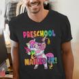 Preschool Nailed It Flossing Unicorn Graduation Shirt Men's V-Neck T-Shirt