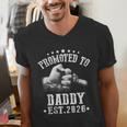 Promoted To Daddy Est 2026 Soon To Be Daddy 2026 Men's V-Neck T-Shirt Promoted To Daddy Est 2026 Soon To Be Daddy 2026 Men's V-Neck T-Shirt