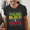 Proud African American Educated Graduation Men's V-Neck T-Shirt
