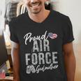 Proud Air Force Godmother US Air Force Graduation Godmother Men's V-Neck T-Shirt