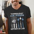 Proud Air Force Mother-In-Law US Air Force Graduation Men's V-Neck T-Shirt