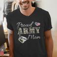 Proud Army Mom Army Graduation Military Mom T-Shirt Men's V-Neck T-Shirt