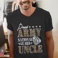 Proud Army National Guard Uncle National Guard Graduation Men's V-Neck T-Shirt