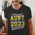 Proud Aunt Of a Class Of 2023 Graduate Senior Graduation Men's V-Neck T-Shirt