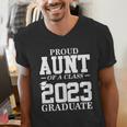 Proud Aunt Graduation Senior 23 Grad Class Of 2023 Men's V-Neck T-Shirt