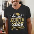 Proud Aunta Of a Class Of 2026 Graduate Senior Graduation Men's V-Neck T-Shirt