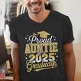 Proud Auntie Of A Class Of 2025 Graduate Senior Graduation Men's V-Neck T-Shirt