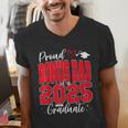 Proud Bonus Dad Of a Class Of 2025 Graduate Graduation Men's V-Neck T-Shirt