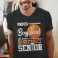 Proud Boyfriend Of A 2025 Senior Graduation Basketball Men's V-Neck T-Shirt