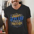 Proud Brother Of A 2018 Senior Shirt Graduation Grad 2K18 Men's V-Neck T-Shirt