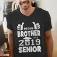 Proud Brother Of A 2019 Senior School Graduation Shirt Men's V-Neck T-Shirt