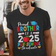 Proud Brother Of a 2025 Preschool Graduate Graduation Men's V-Neck T-Shirt