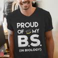Proud Of My BS In Biology Graduation T-Shirt Men's V-Neck T-Shirt