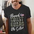 Proud Coast Guard Sister US Coast Guard Graduation Sister Men's V-Neck T-Shirt